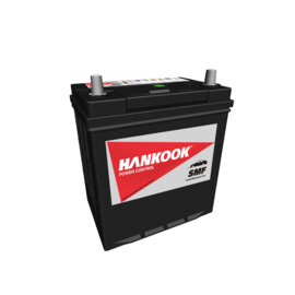 Hankook Calcium Starter battery, 12V, 35Ah, layout 0, with thin battery poles